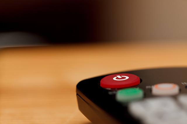 red power button on remote control