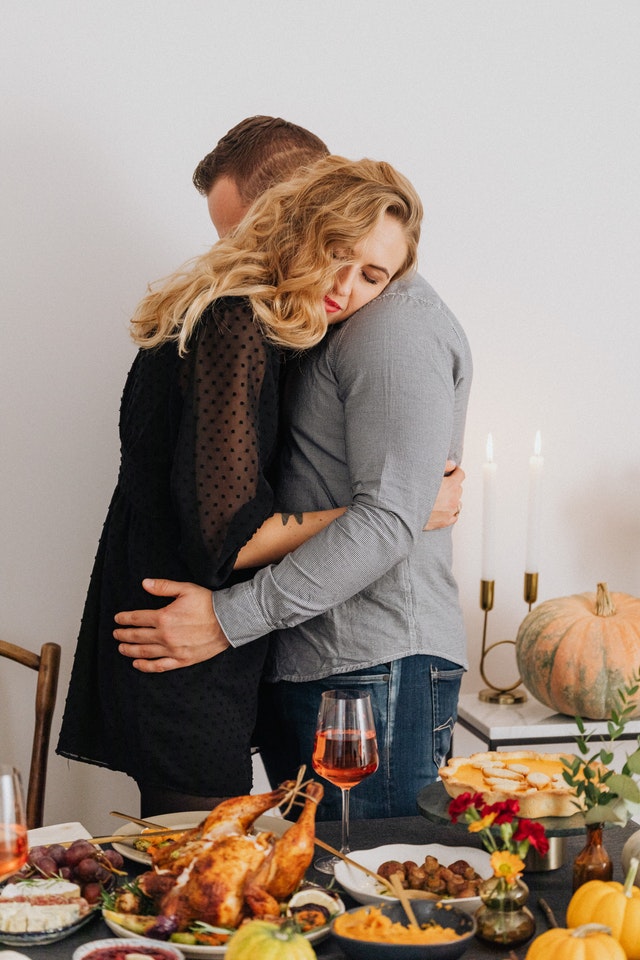 A partner offering comfort and support during a hard day